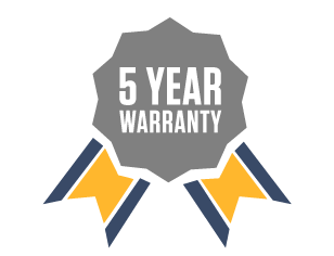 Five year warranty